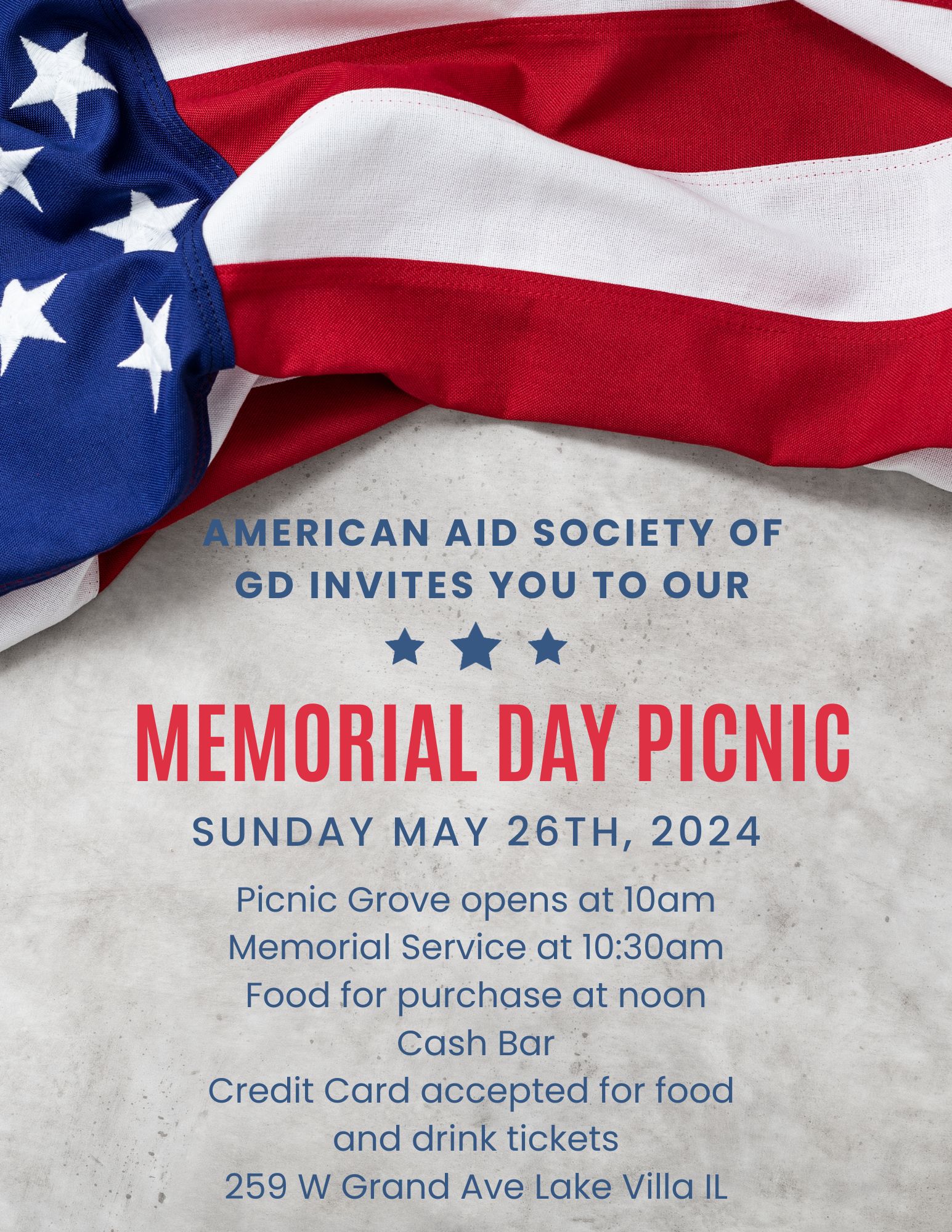 2024 Memorial Day Picnic German Day Events